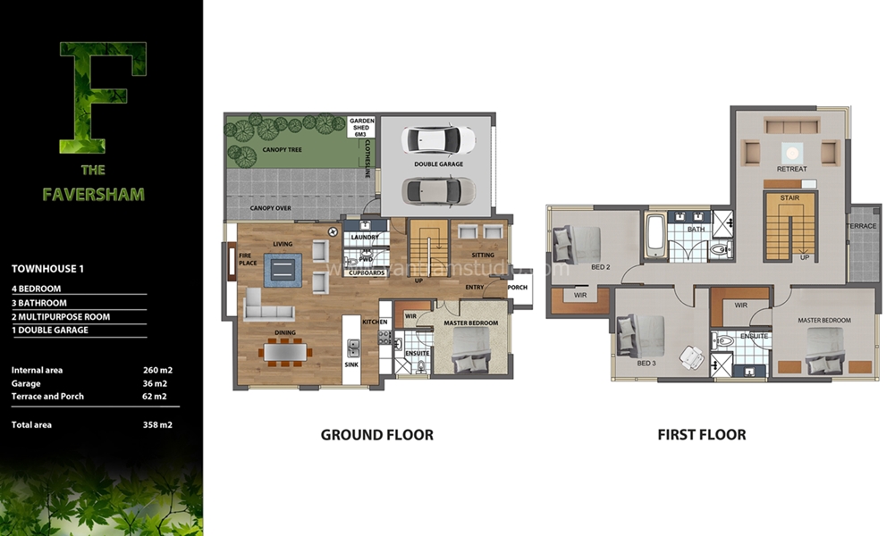 Architectural floor plan sample