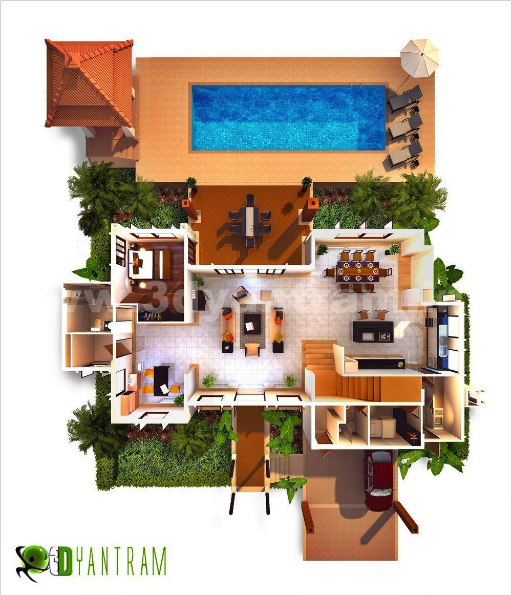 3D Floor Plan Design, Interactive 3D Floor Plan | Yantram ...