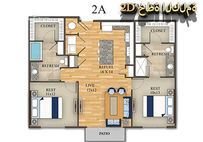 2D Elevation And Floor Plan