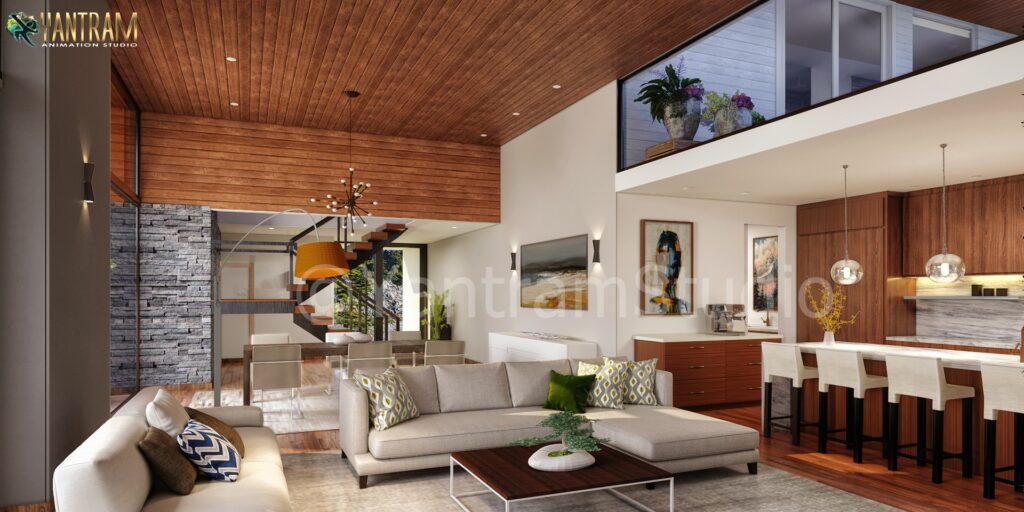 3D Interior Rendering,Living Room