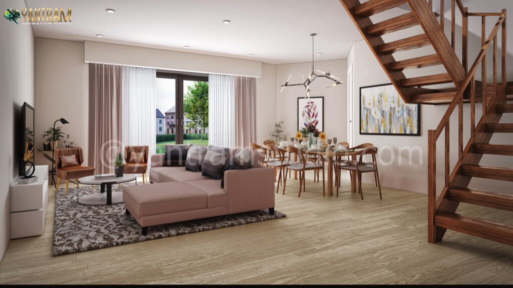 3D Interior Rendering,Living Room