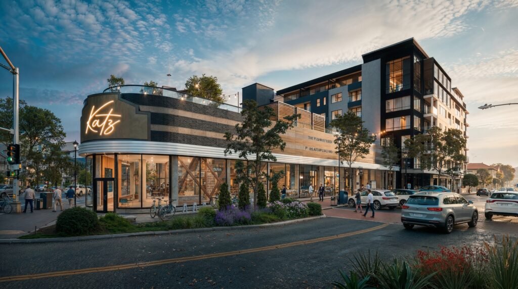 Commercial Building Rendered Commercial Building Rendering for Large-Scale Projects
