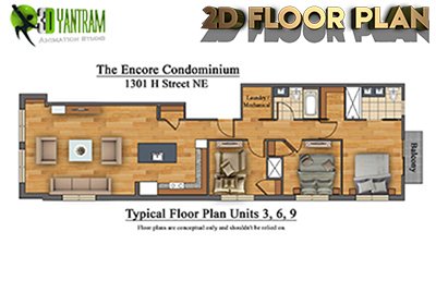 2D Elevation And Floor Plan