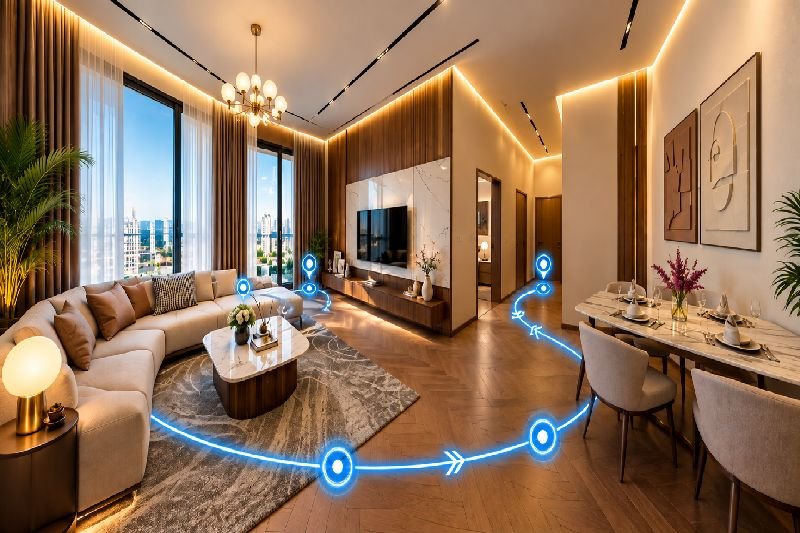 Panoramic penthouse virtual tour visual