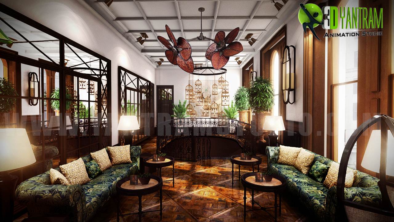 Gorgeous Restaurant Interior Rendering Ideas – Yantram Architectural Interior Designer