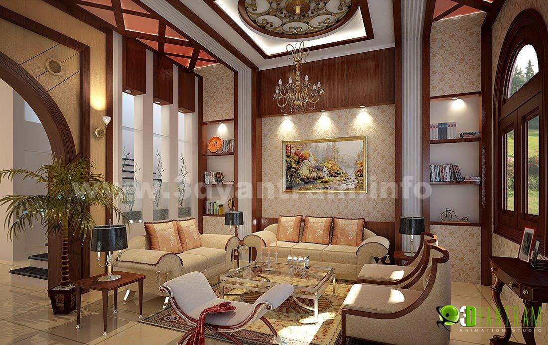 Stunning 3D Architectural Design Home Living Room  View Moreno – Valley, California