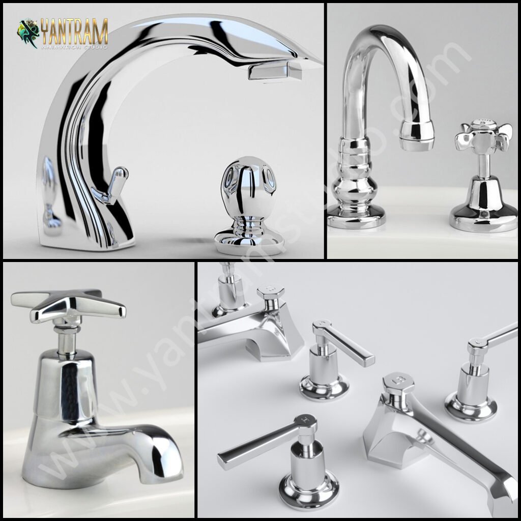 3d product modeling service to bathroom hardware