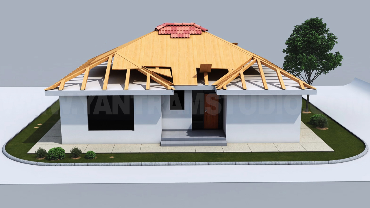 3D House and Residential Build Up Animation Visualization by Yantram 3d exterior visualization – Doha, Qatar