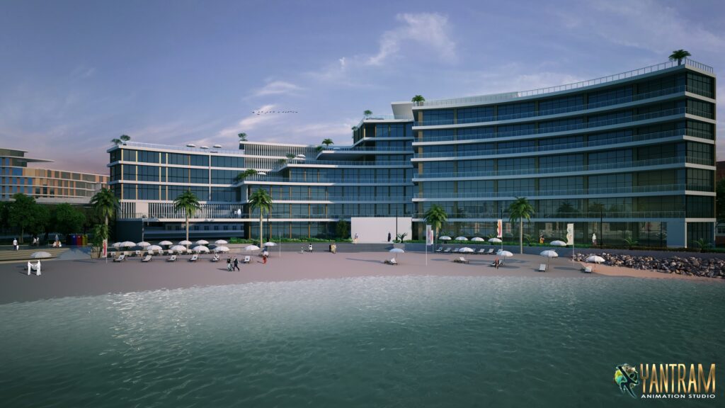 Beach-Side-exterior-3d-architectural-visualisation-studio-Muscat-Oman