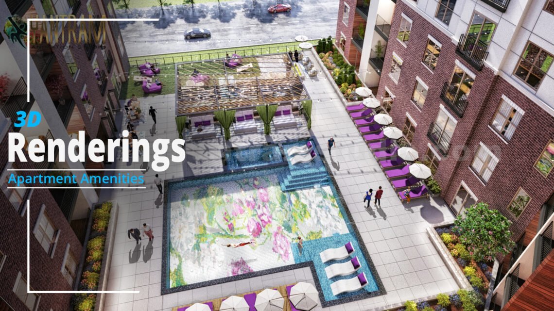 Exterior(Outdoor) & Interior(Indoor) – Amenities Area of Apartment ...