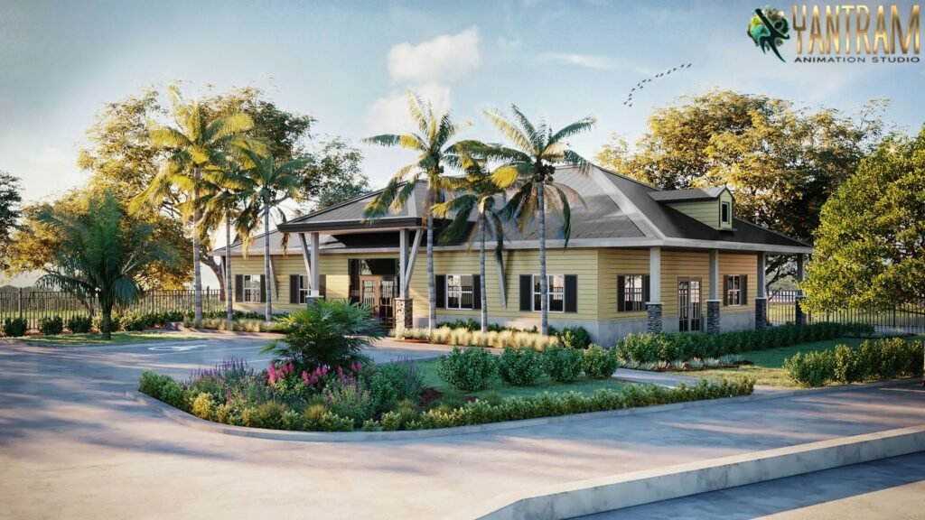 3d Exterior Modeling if small house san dingo California