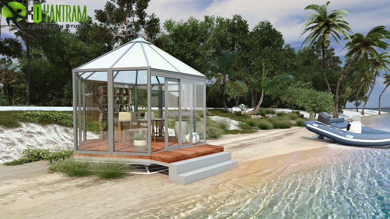 architectural visualisation services to Pod Beach Club by Yantram architectural visualization company – Virginia, USA