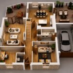 architectural, rendering, visualization, studio, services, design, view, residential, home, bungalow, villa, home, , 3 living room, kitchen, 1000 sq ft, modeling, designers, site view, parking