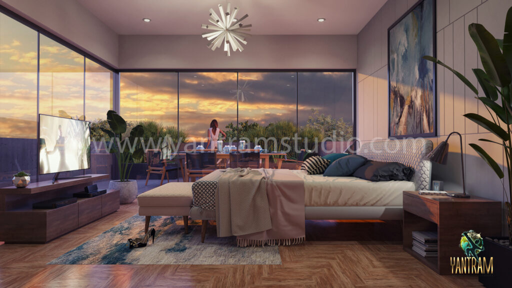 Interior bed room services design Idea rendering studio visualization designers company companies firms designers home residential home house condominium apartment