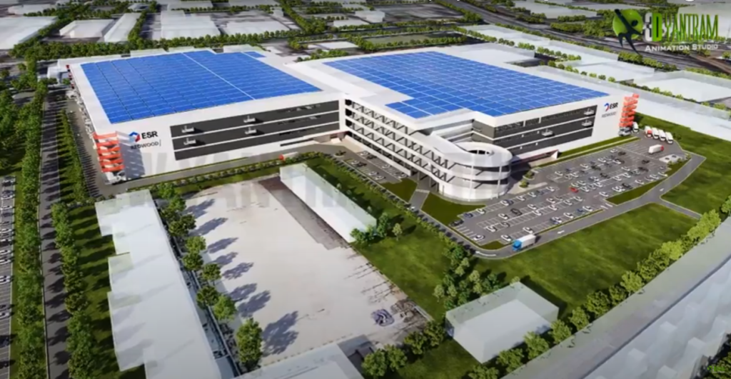 Architectural virtual Tour of Commercial Ware house of 3d architectural animation studio - Philadelphia, Pennsylvania