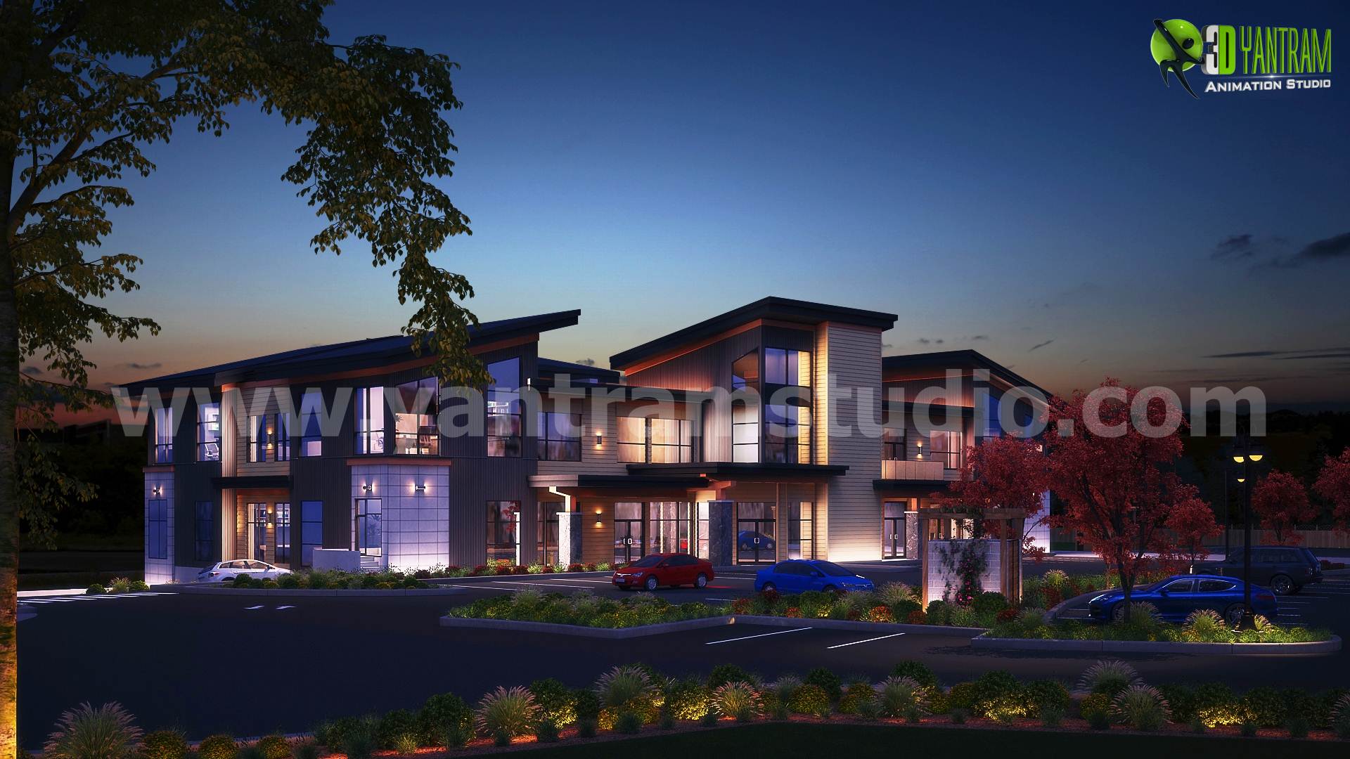 Vancouver Transformed: Innovative Office Design and Modern Commercial Building – A 3D Architectural Visualization Showcase