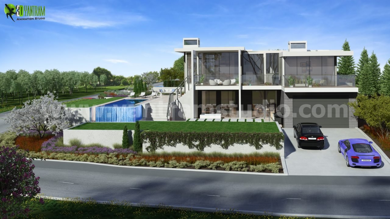 architectural, rendering, studio, animation, visualization, services, design, Idea, residential, exterior, Façade, Garden, landscape, agency, virtual reality, home, villa, bungalow, mansion, pool, sitting, garden, terrace