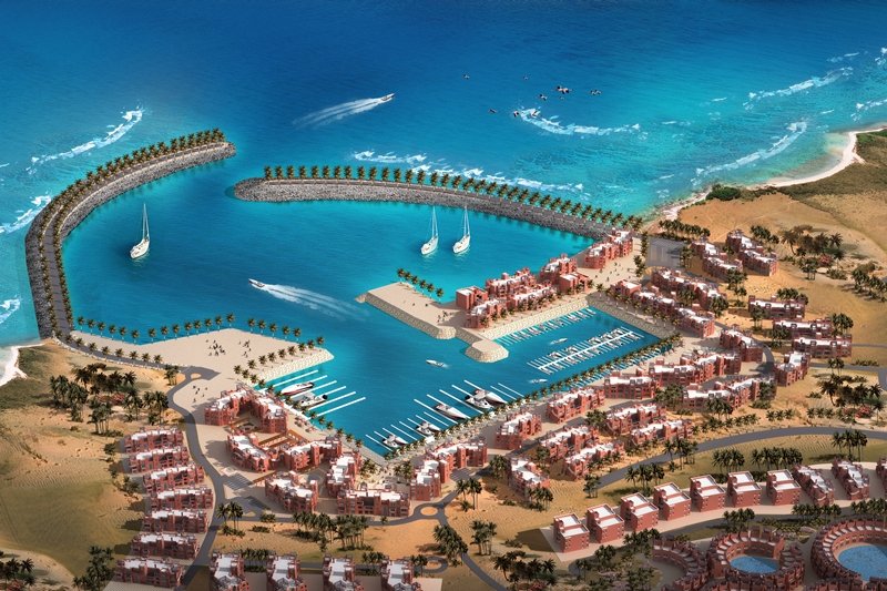Aerial view of a resort with landscaped areas — Aerial 3D Visualization Brazil