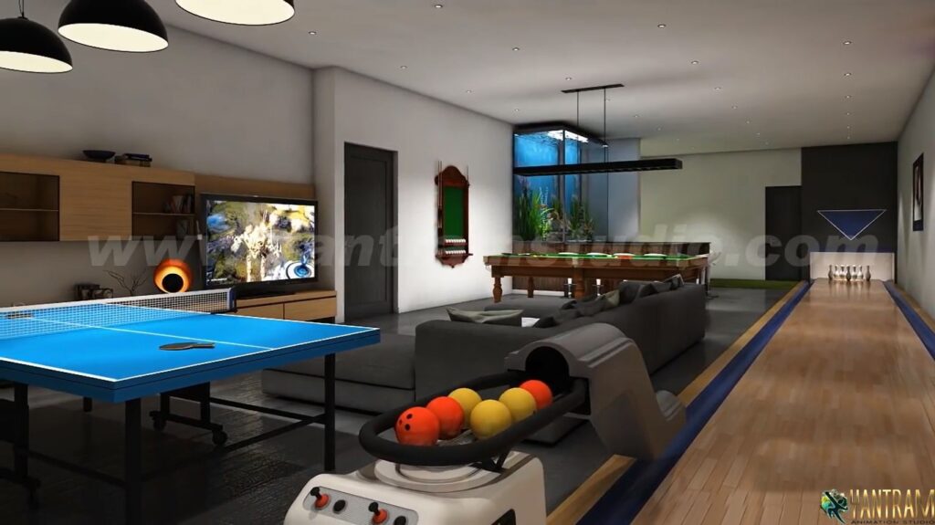 modelling, 3D, Interior, modern, architectural, rendering. studio. animation. visualization. services. design. view. Idea, residential, home, bungalow, agency, club house, table tanis, indoor gaming room
