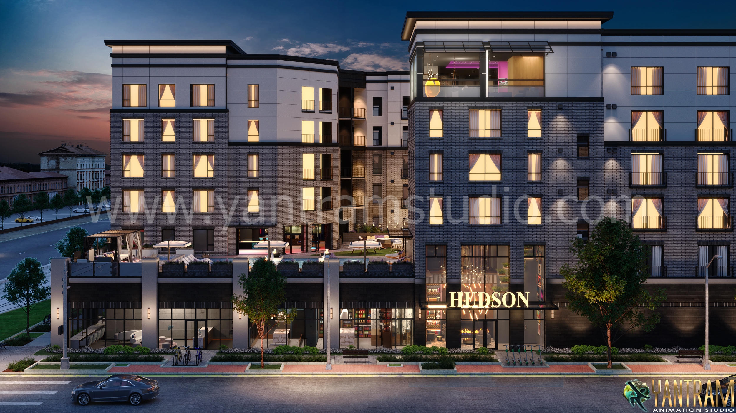 3D Architectural Rendering Companies created a Glamorous Exterior Design in Austin, Texas