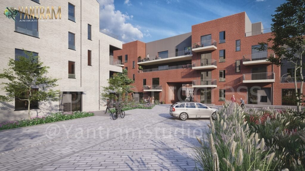 3D Exterior Architectural Visualization, residential, home, studio, animation, visualization, exterior, housing, architectural, rendering, house, Modern, view
