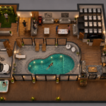 3D, design, services, floor plan, modeling, studio, rendering, residential, pool, architectural, house, Luxury, ground floor, Idea, home, big villa, parking, architectural, animation, visualization, house, bungalow