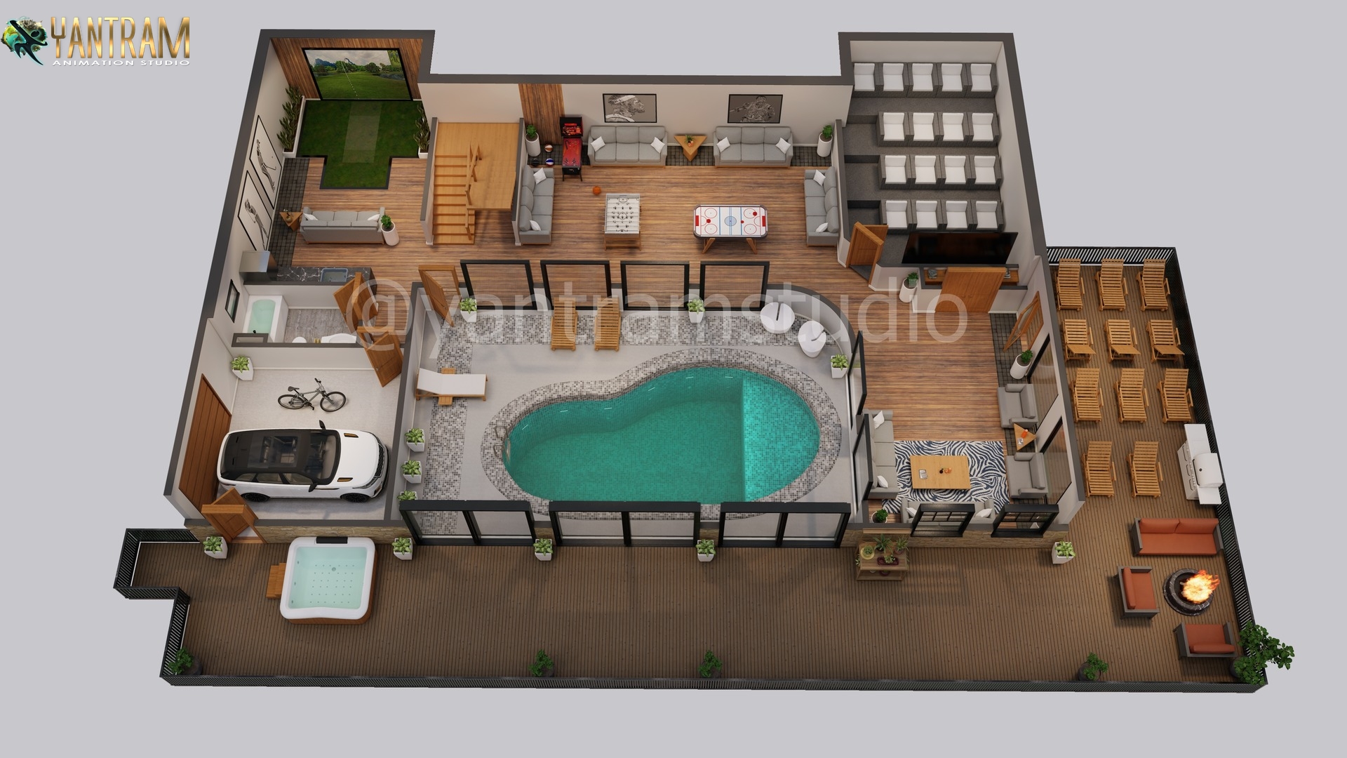 3D Floor Plan Creator Created a Multi-Family House Suitable For Queen Creek, Arizona