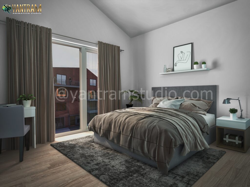 3D interior design studio, architectural, studio, 3D, design, residential, view, bungalow, Interior, housing, Bedroom