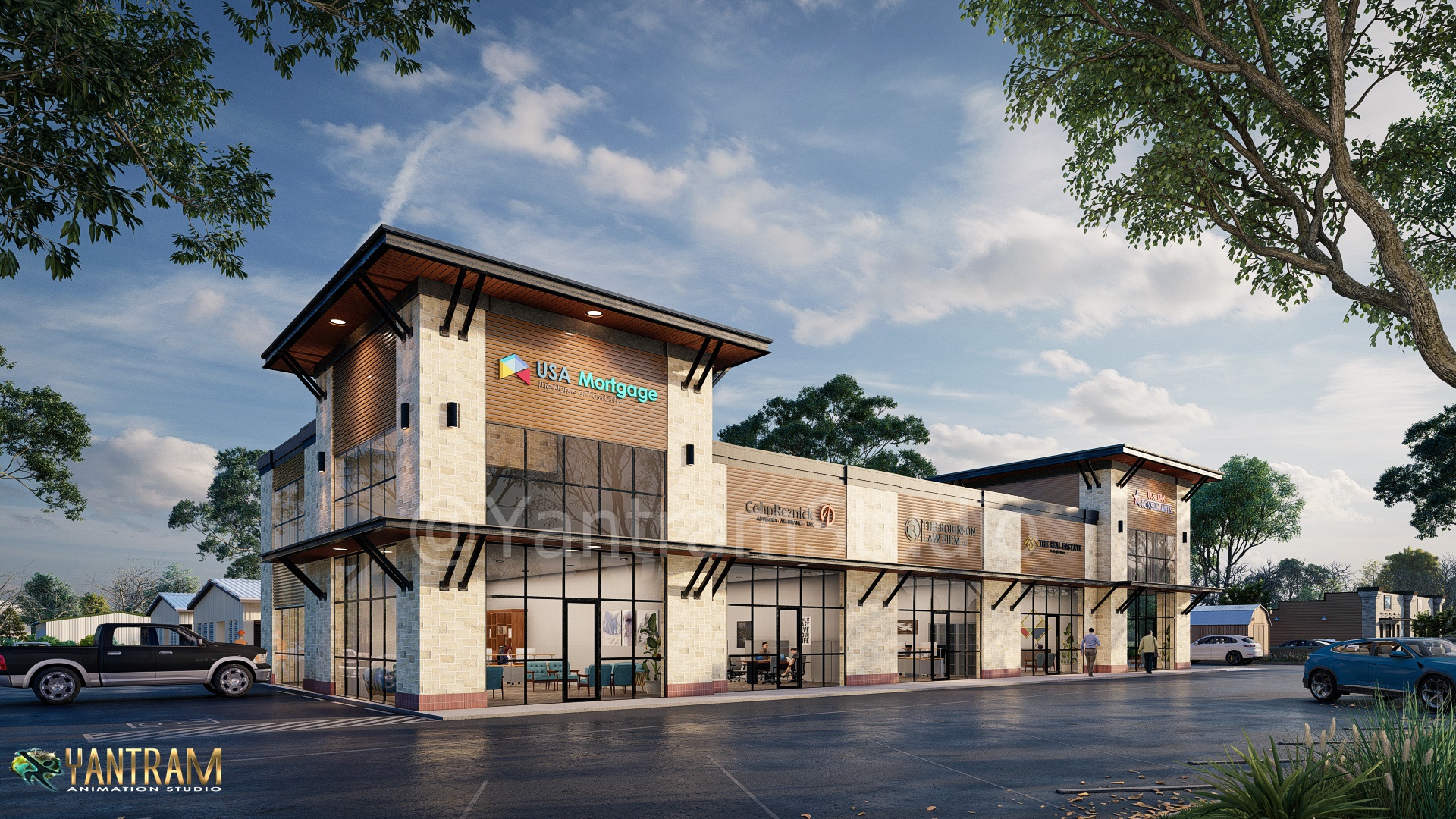 Elevating Design Excellence: 3D Architectural Rendering for Caldwell’s Premier Building Project in Idaho, USA