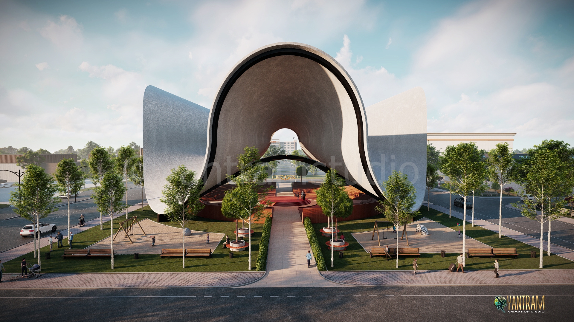 Explore the Beautiful Township of Red Oak, Texas: A Captivating 3D Architectural Walkthrough by Yantram 3Walkthrough Studio