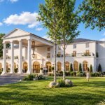 architectural, rendering, studio, animation, visualization, services, design, Idea, residential, exterior, Perspective, front yard, landscape, house, villa, bungalow, mansion, big home