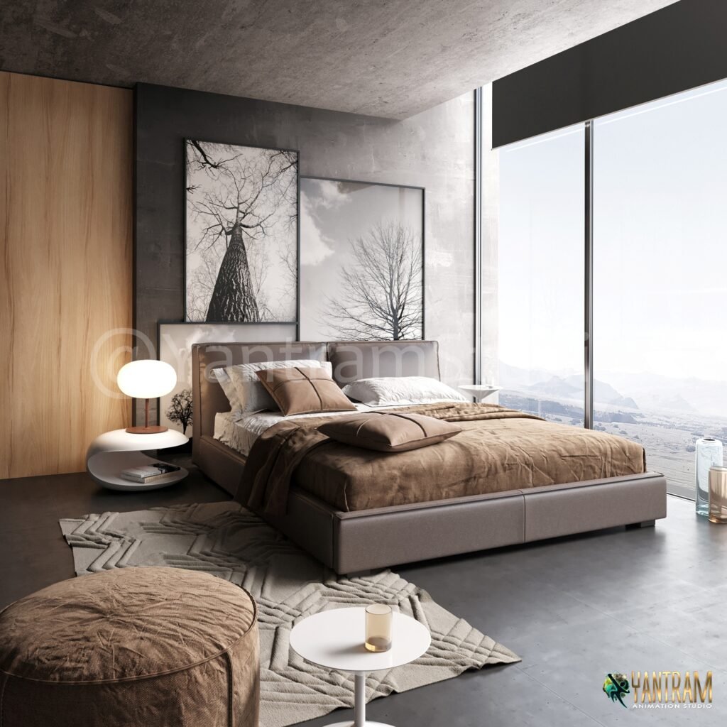 Residential Renderings bedroom 3d architectural design services