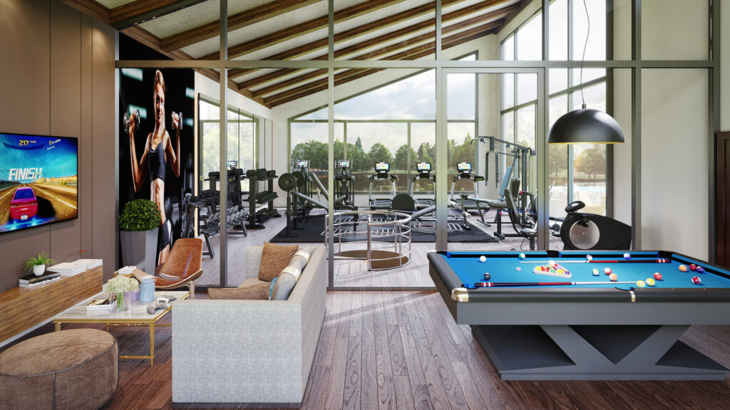 architectural, rendering, studio, animation, visualization, services, design, Idea, commercial, hotel, resort ,virtual reality, companies, 3D, designers, Modern, Luxury, Interior, gym area , living, playing zone
