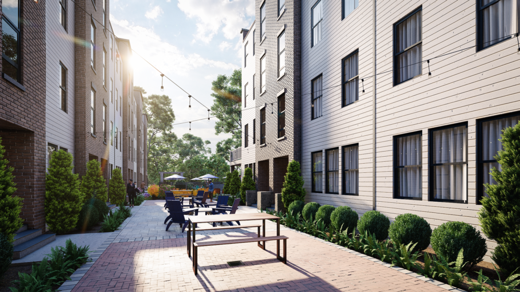 architectural rendering studio animation company agency modern visualization services design view Idea home house bungalow apartment siting area garden