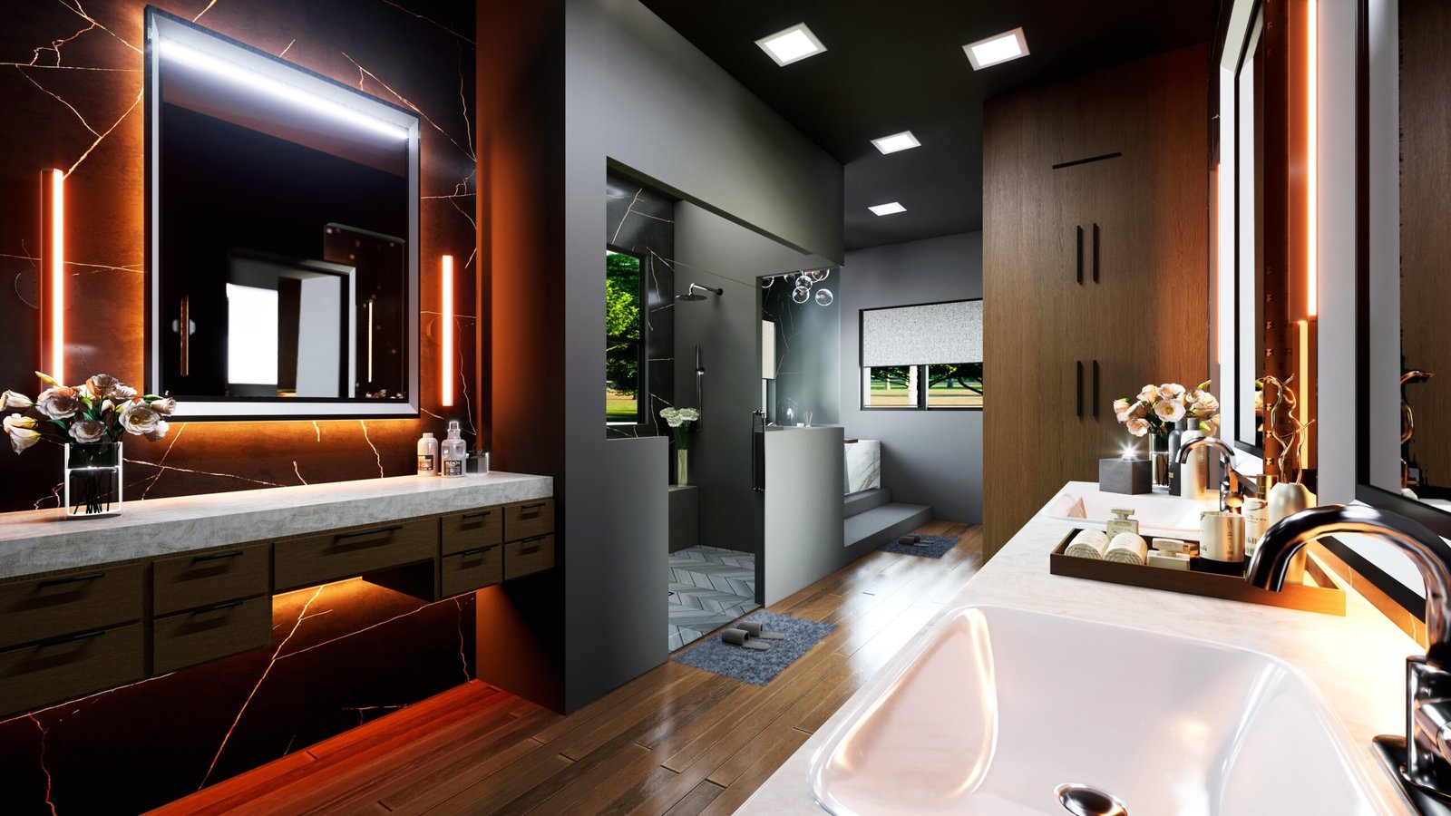 3D designers Interior view designers Modern home bungalow villa apartment house wall design visualization luxury washroom bathroom rendering