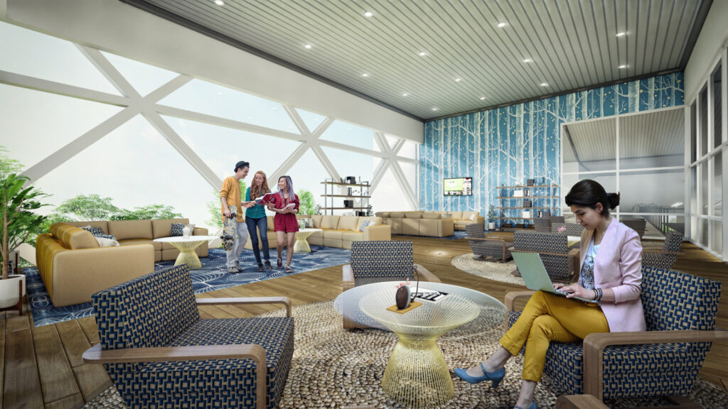 visualization services design view Idea Interior retail buildingdesigners firms agency modelling living area waiting side Luxury architectural rendering studio animation