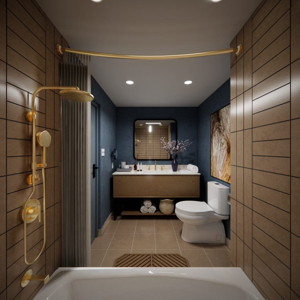 rendering studio animation visualization services design view Idea residential hotel apartment bungalow Interior designers bathroom luxury firm company companies agency architectural