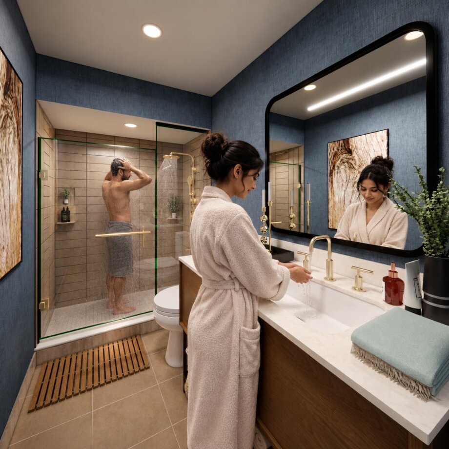 studio animation visualization services design view Idea residential hotel apartment bungalow Interior designers bathroom luxury firm company companies rendering agency