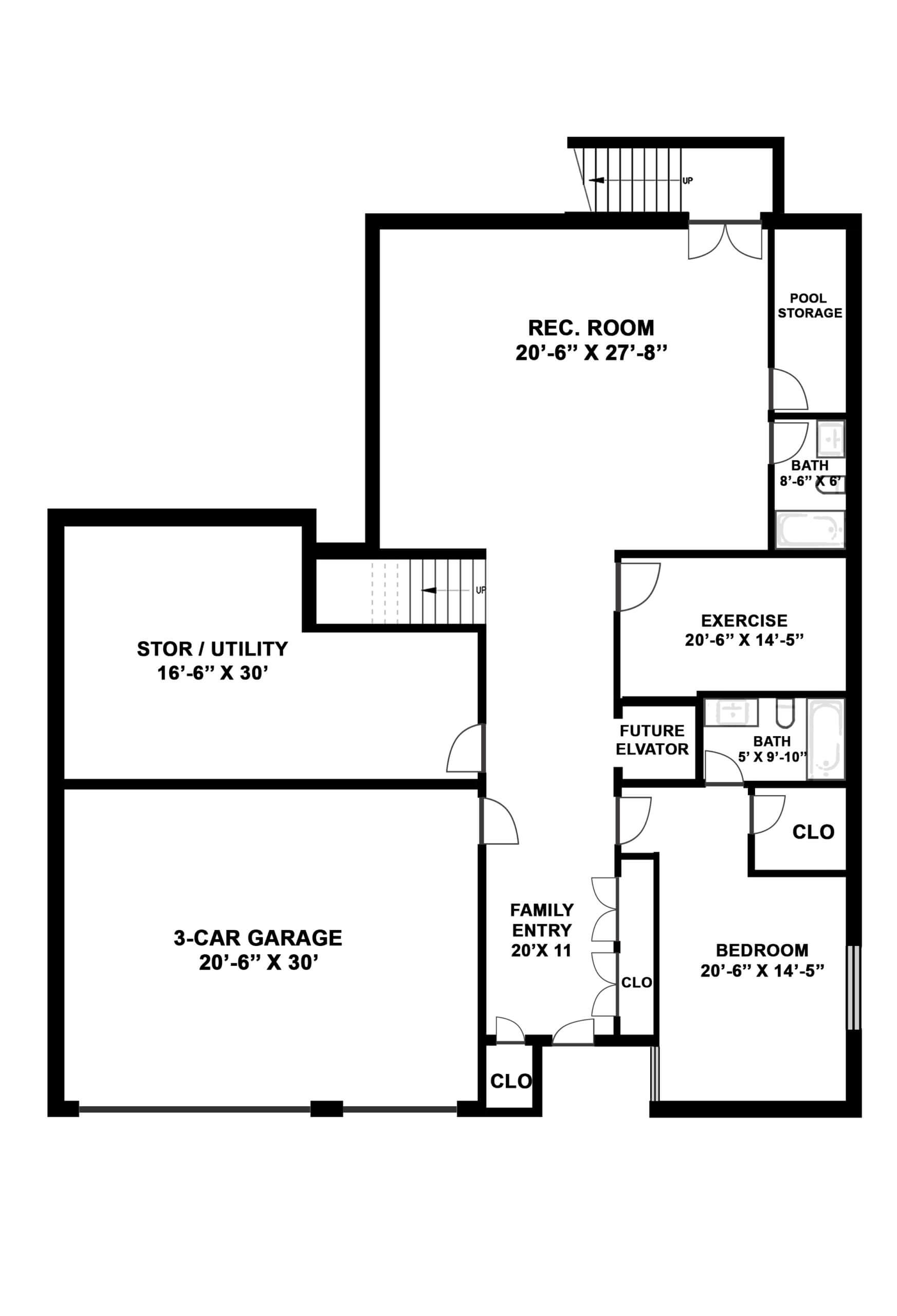 Residential 2D Floor Plan House Design by Yantram Floor Plan Design Companies, San Diego – USA