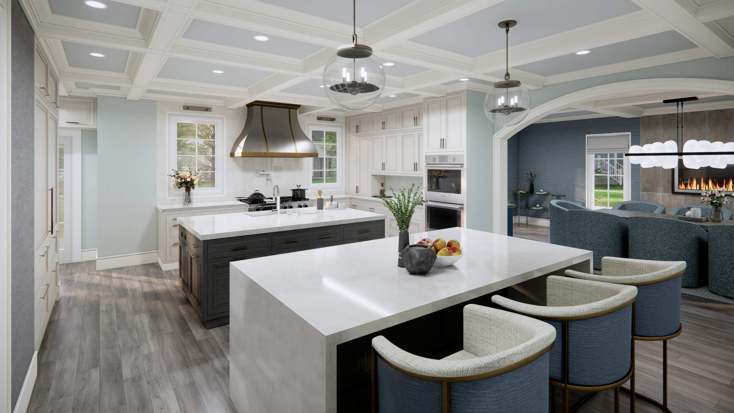 rendering studio visualization animation services design Idea company companies firms agency kitchen interior luxury dining living aera architectural