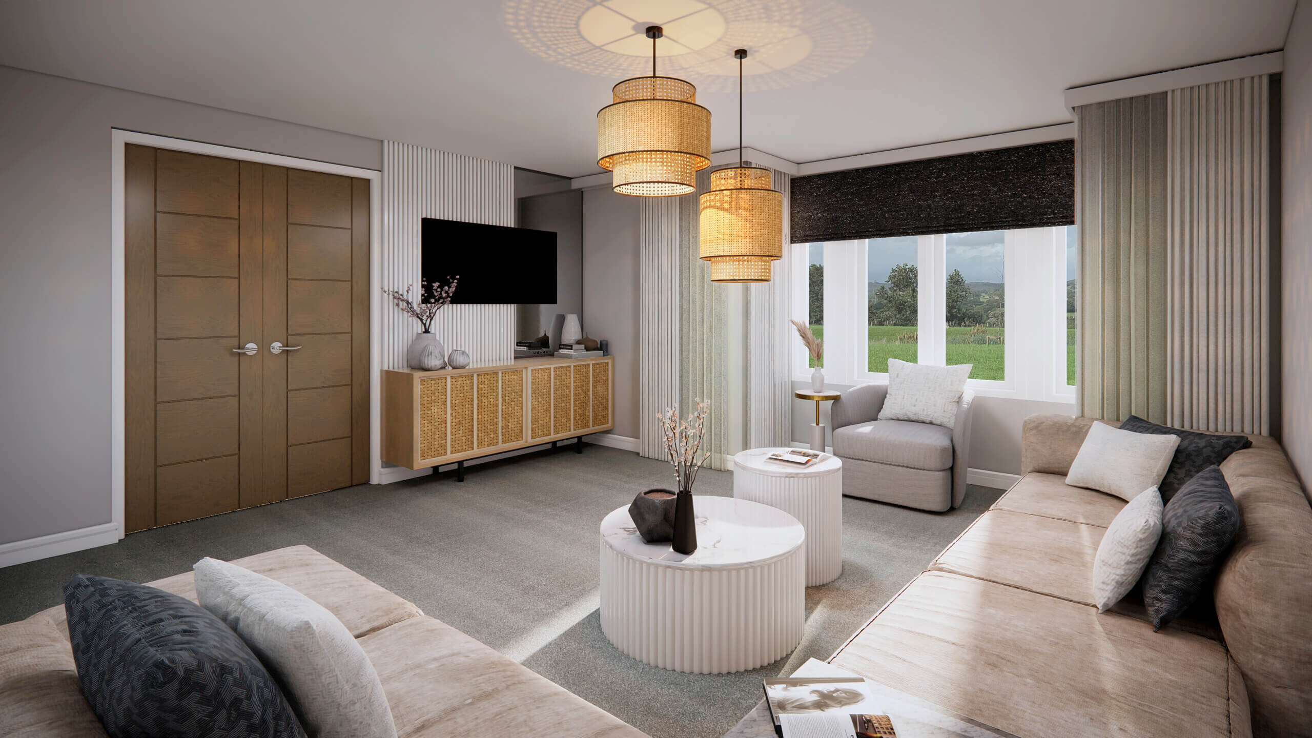 studio visualization animation services design Idea company companies firms agency interior living room architectural rendering modern