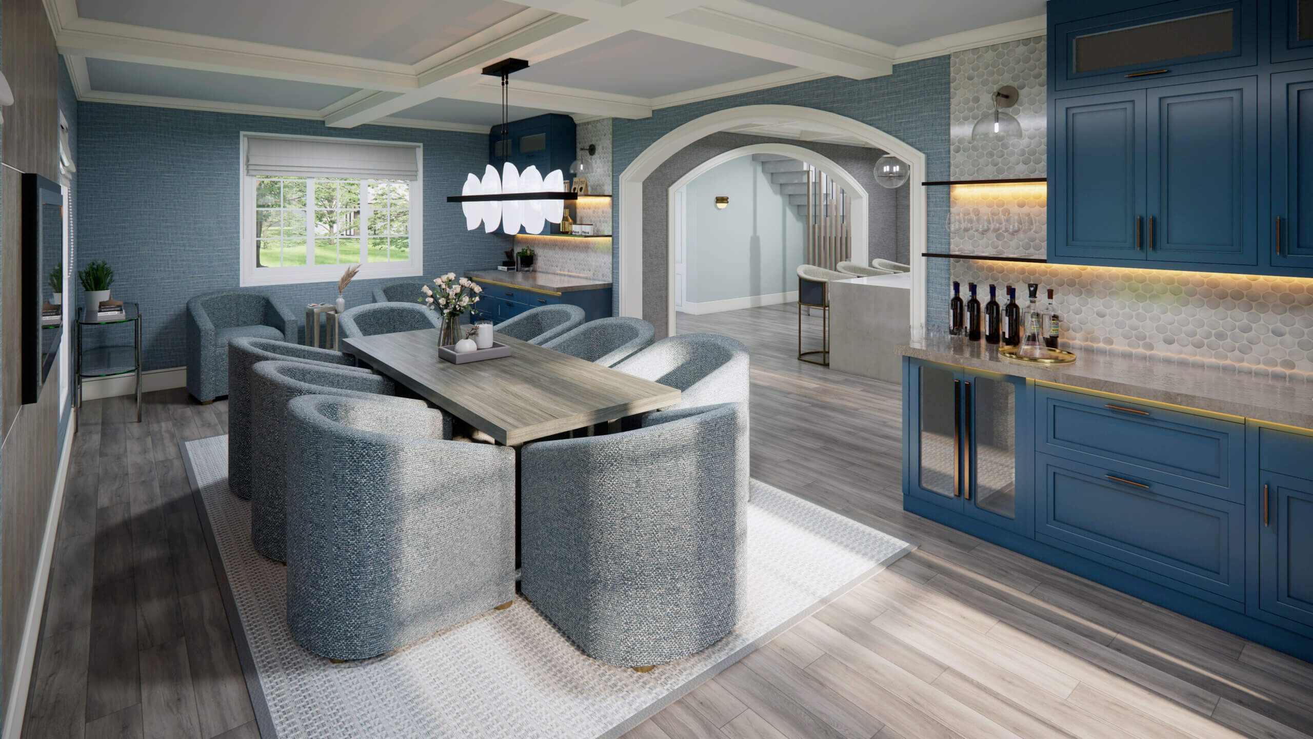 visualization animation services design Idea company companies firms agency interior architectural rendering modern dining area studio