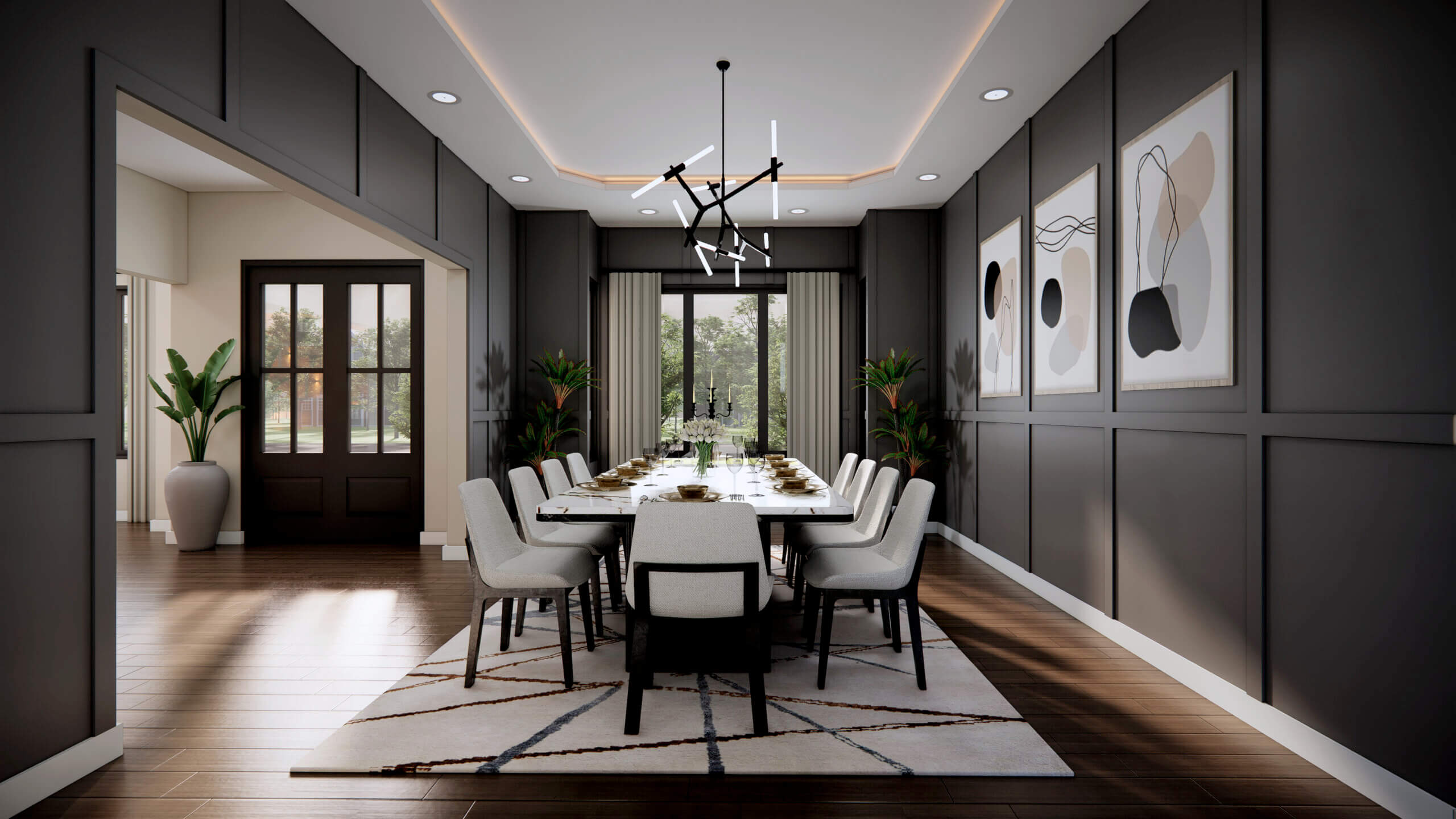 Dine in Style Discover Spectacular Interior Views from a Premier 3D Architectural Rendering Company