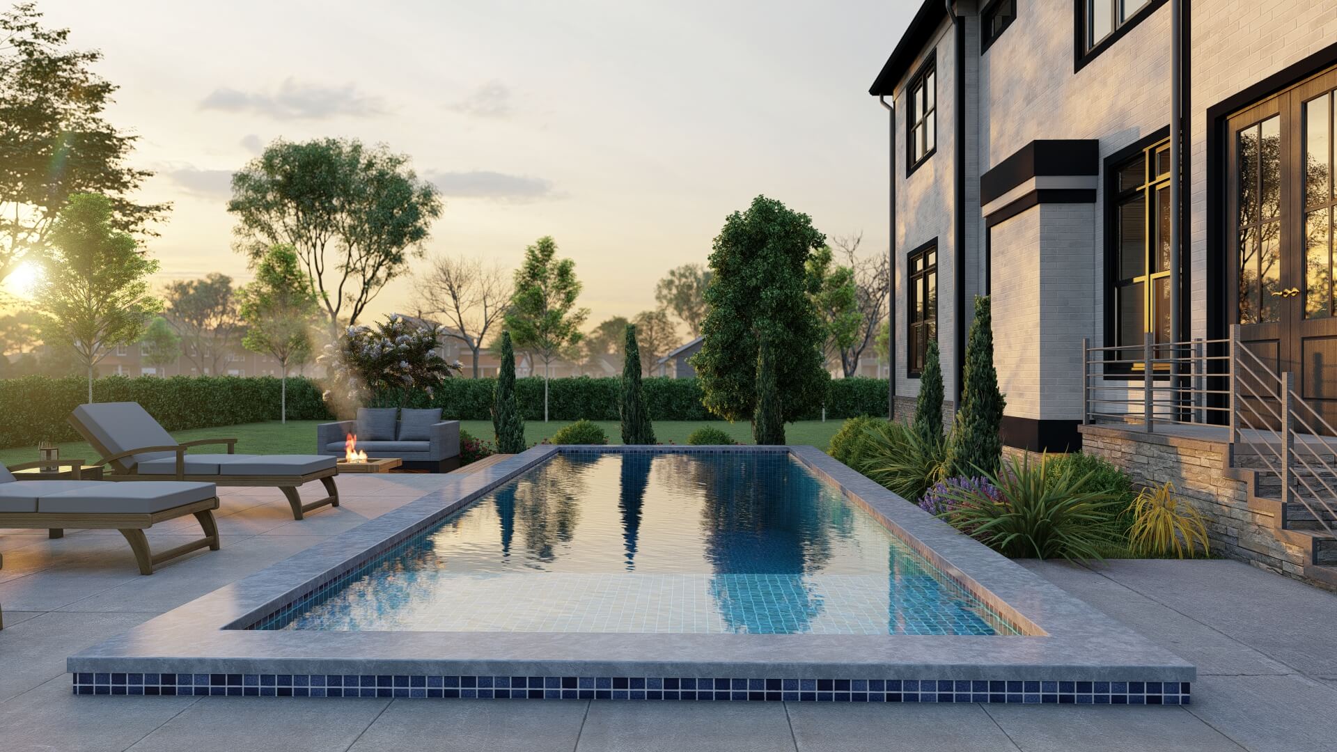 Make a Splash with Vic rum Dive into Luxury Pool Designs by Our 3D Architectural Rendering Company