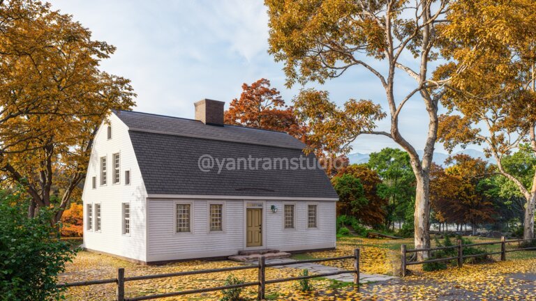 Stunning 3D Architectural Visualization Services for Barn House Exterior Design in Rural Marseille, France