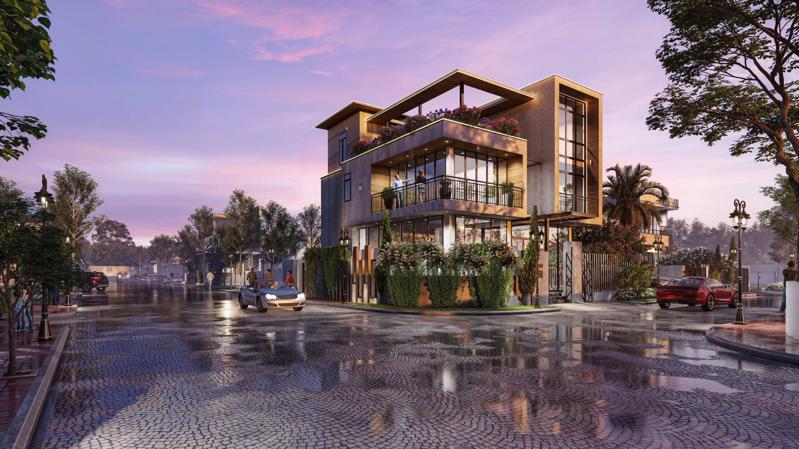 Stunning 3D Architectural Visualization Services for Modern Indian House Exterior Design in Bangalore