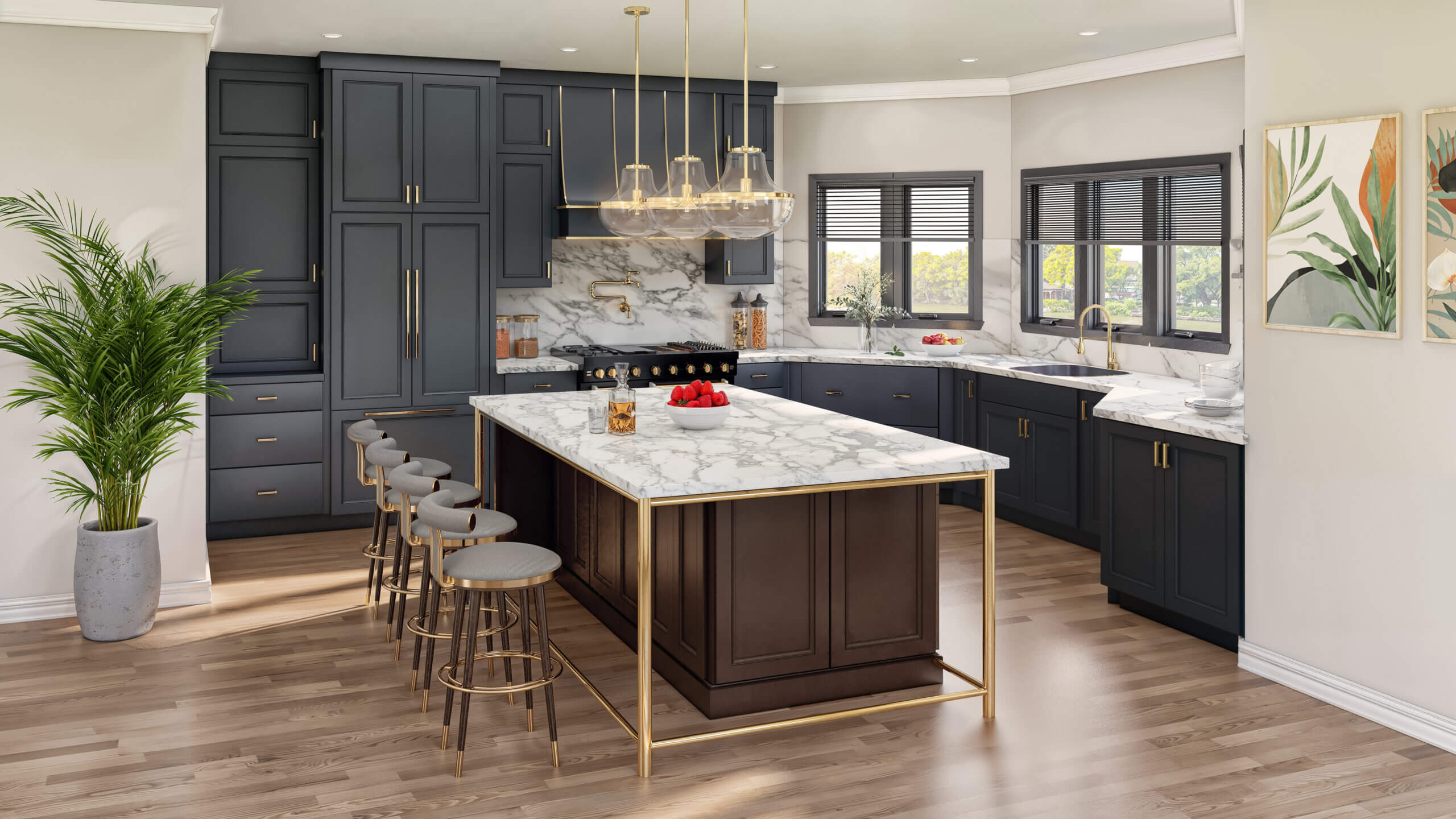 Stunning Kitchen Transformations: 3D Interior Rendering Studio in Austin, Texas, for Modern and Functional Designs