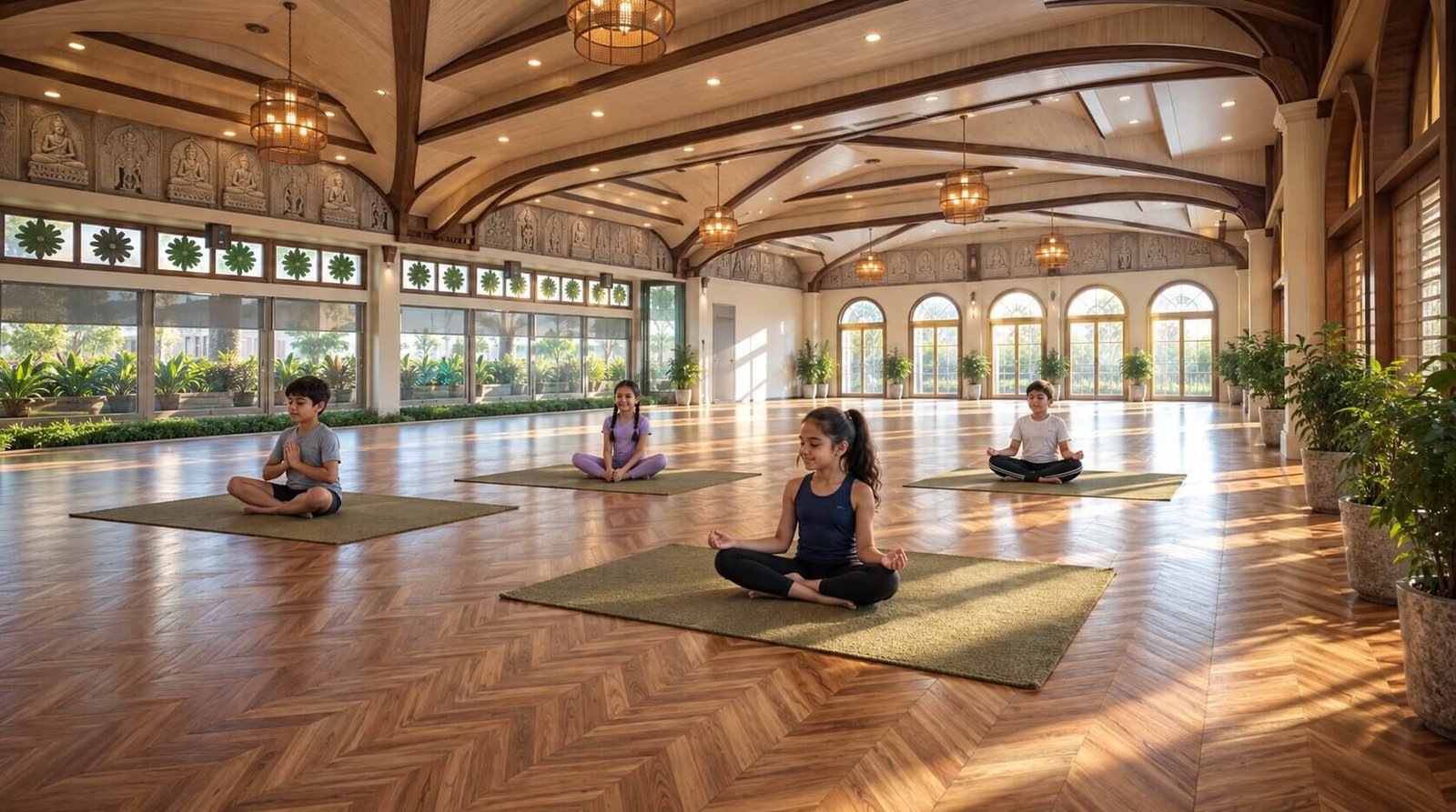 3D interior visualization of a temple's saint hall — Photorealistic Rendering