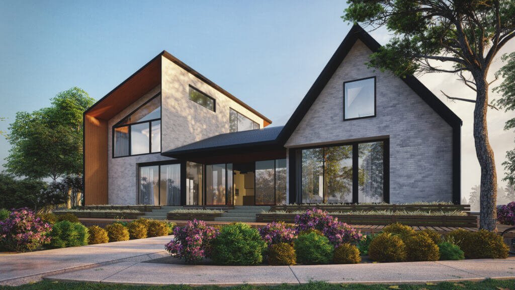 Clubhouse design for residential community — Architectural Rendering Company Pennsylvania