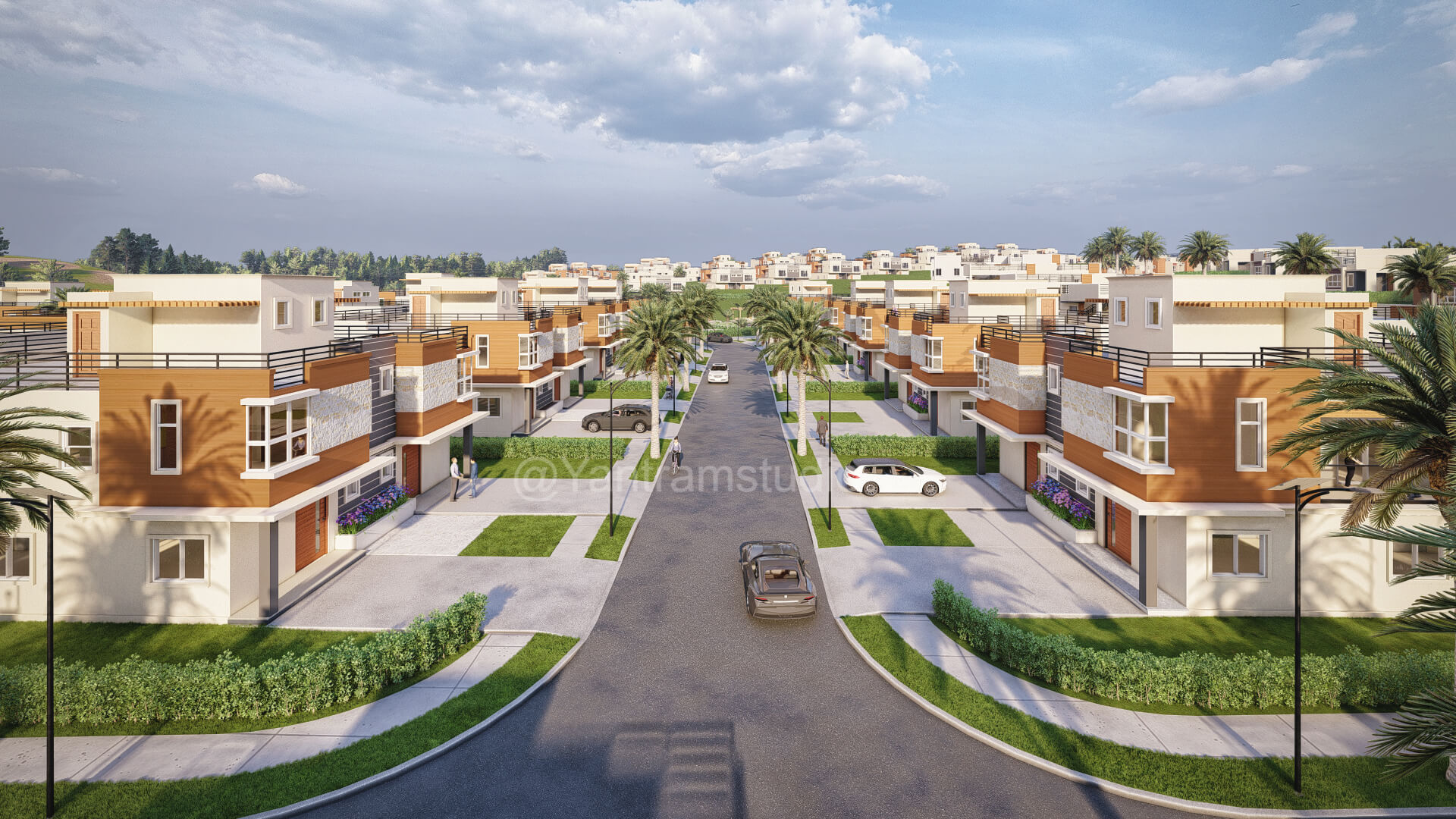 Designing Residential Flow The Art of architectural exterior design with Central Roadway Designing Residential Flow The Art of architectural exterior design with Central Roadway